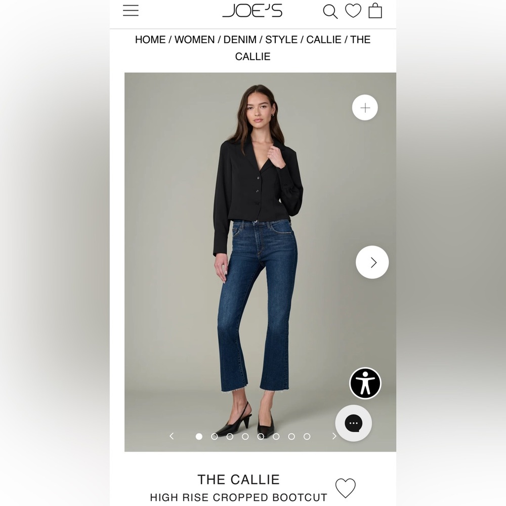 Joe's Jeans The Callie High Rise Cropped boot
